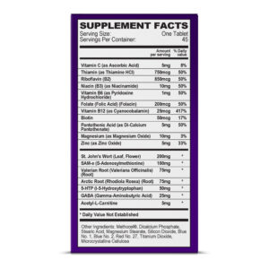 Solamenta For Mood Balance - Supplement Facts